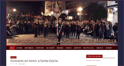 Desktop Screenshot of agrupacionmusicalmarbella.com